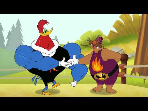 Capa de Pica-Pau | O Lutador Pica-Pau | Desenhos Animados em Português