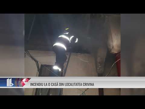 INCENDIU LA O CASĂ DIN LOCALITATEA CRIVINA