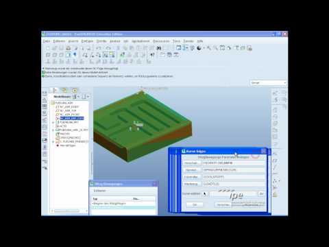 Creo Elements/Pro; Pro/E WF5: milling / Fräsen [part 1]