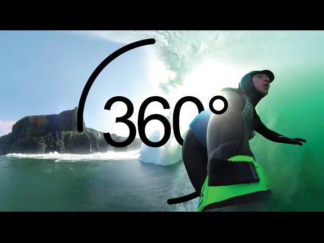 Wild Atlantic Way in 360: Surfing Below the Cliffs of Moher