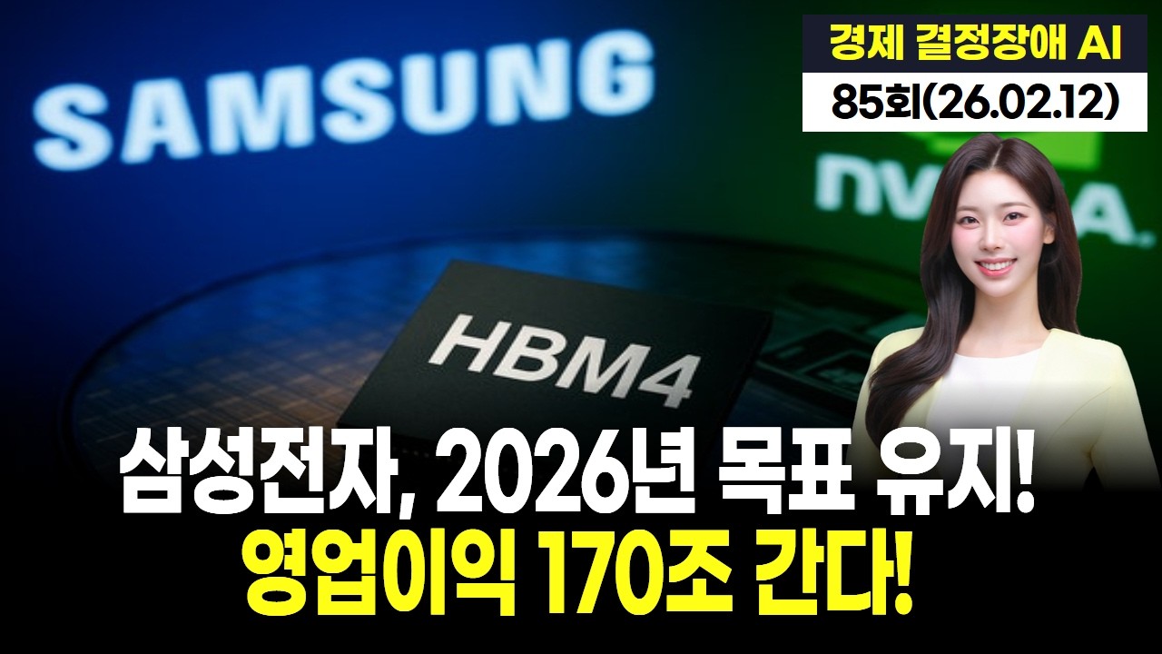 "삼성전자, 2026년 영업이익 170조 목표 유지! HBM4 미래 선점 기대돼!"