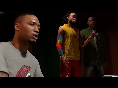 Damian Lillard & Shaq Freestyle in NBA 2K18 STUDIO (CUTSCENE)