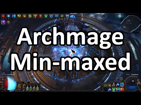 50K ES Manaman Archmage Int-stack Caster min-maxed build showcase in Standard League