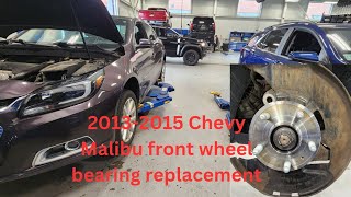 2013-2015 Chevy Malibu front wheel bearing replacement