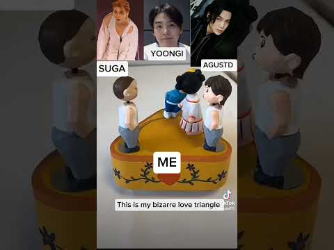 My bizarre love triangle 🤣🤣 #bts #suga #kpopidol #yoongibiased #agustd #yoongi @BTS