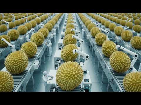 Inside a Futuristic Durian Factory: How Giant Durians Are Mass-Produced in 4K