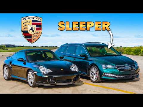 Porsche 911 Turbo S vs Skoda Superb SLEEPER: ARRANCONES