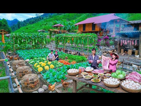 You Won’t Believe This Harvest 😱 | SOLD OUT at the Market, Cooking & Thriving Off-Grid Farm Life