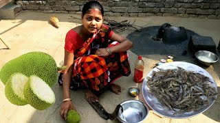 Echor Chingri (Raw Jackfruit & Shrimp) Recipe