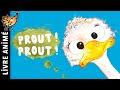 Prout Prout | Histoire pour s'endormir | Conte pour enfant en français | Autruche, Mal au ventre