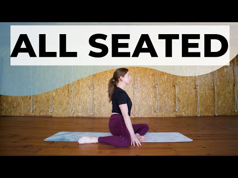 35-min Gentle Seated Yoga for Beginners & All Levels (No Folding or Lying on Back or Front of Body)