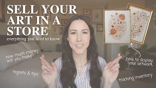 how to sell your art in a store | HOW MUCH MONEY DO YOU MAKE? ✿ all my regrets & tips!