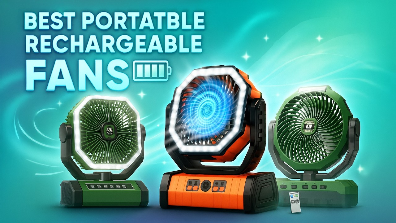 Best Rechargeable Fans 2025 – Top 5 Portable Picks!