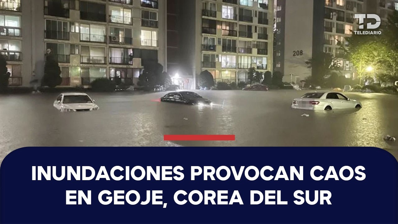 Lluvias extremas colapsan varias regiones de Corea del Sur