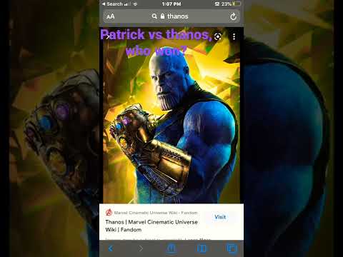 Thanos vs Patrick.