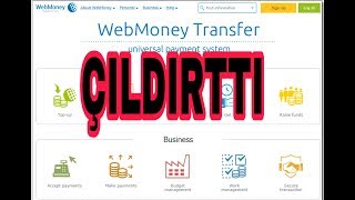 WEBMONEY BENİ ÇILDIRTTI | WEBMONEY SORUNU