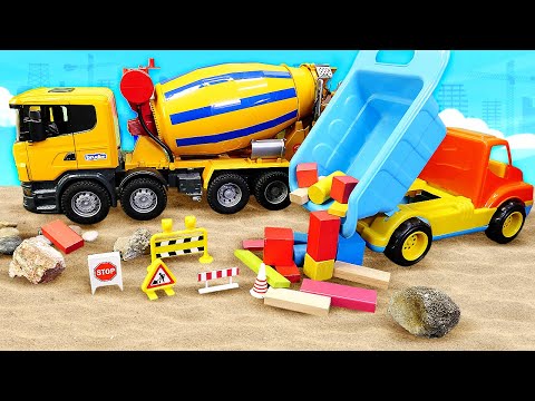 Spielspaß mit den Helfer Autos. Auf der Baustelle. Spielzeug Video für Kinder auf Deutsch