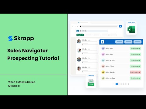 How To Find Business Emails For Prospecting From Sales Navigator - Skrapp.io