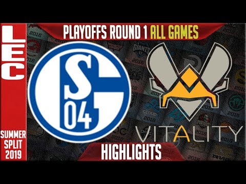 S04 vs VIT Highlights ALL GAMES | LEC Summer 2019 Playoffs Round 1 | Schalke 04 vs Vitality