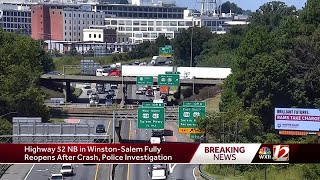 Criminal investigation leads to car crash in Winston-Salem