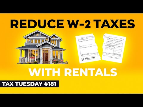 , title : 'How To REDUCE W-2 Taxes By Owning Rental Property | Tax Tuesday #181'