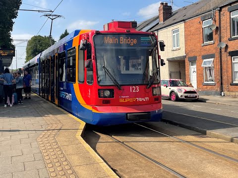 Sheffield Supertram - Halfway to Malin Bridge (Full Route)