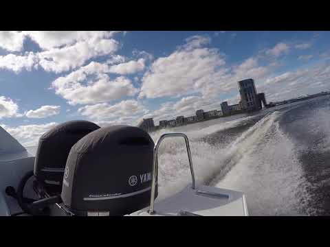 Twin Yamaha 200 Horsepower Outboard Engines Wide Open Throttle - Sound