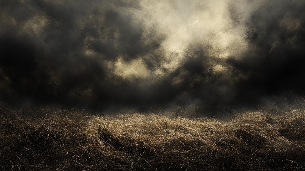 Dark Sky Over Windswept Plains - Intense Atmosphere | Calm Before the Storm Ambience | 3 HOURS