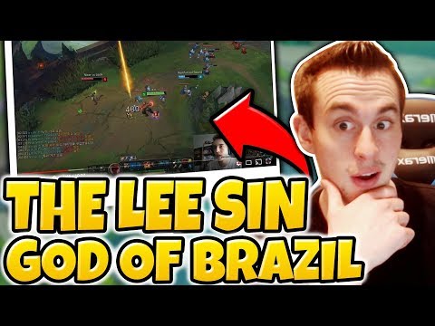 THE LEE SIN GOD OF BRAZIL! REACTING TO ERASUS LEE SIN | Fastest Fingers WORLD - League of Legends