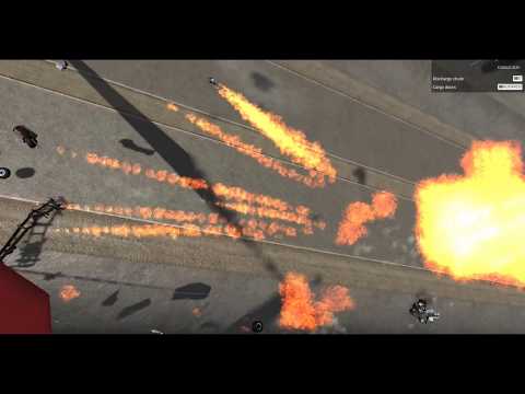 Air-to-Ground Missiles Hitting a Tanker Truck - BeamNG.drive