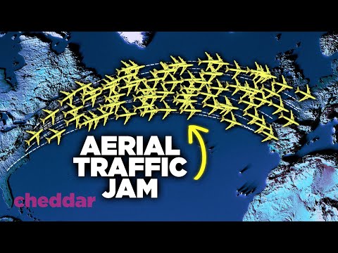 Why All Planes Take This Overcrowded Path Across The Atlantic Ocean - Cheddar Explains