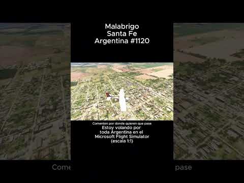 Malabrigo, Santa Fe desde el Microsoft Flight Simulator #malabrigo #santafe #msfs #argentina