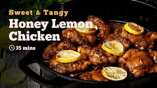 Honey Lemon Chicken | Honey Roasted Chicken | American Recipes | Main Course Recipes | Cookd