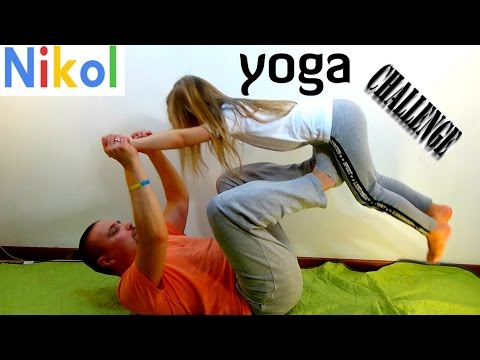 Йога челлендж от Николь и папы !