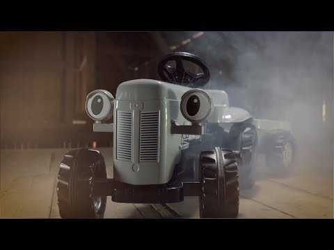 rollyKid Little Grey Fergie Tractor and Trailer! | Little Grey Fergie