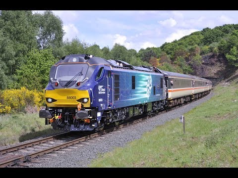 DRS CLASS 88 EURO-DUAL 88003 GENESIS AT WORK ON THE SEVERN VALLEY RAILWAY - 18th & 19th May 2017