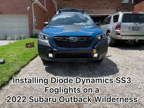 How to install Diode Dynamics SS3s into a 2022 Subaru Outback Wilderness and Comparison