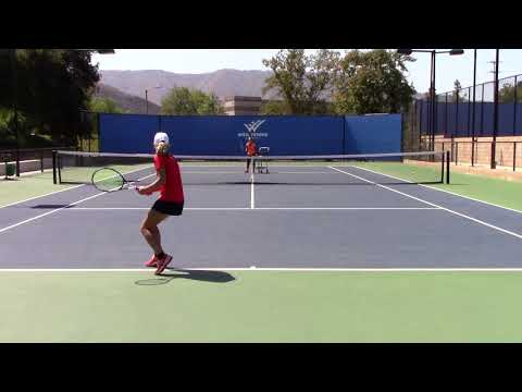 Ava Frisina - Weil Tennis Academy (Drills & Points Play)