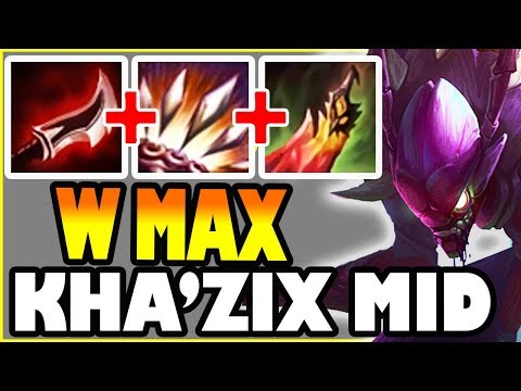 KHA'ZIX MID IS BACK! W MAX POKE KHA! - League of Legends