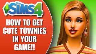 Hate your Ugly Townies? A Tutorial on how to get GORGEOUS Looking Sims in The Sims 4! BETTER Townies