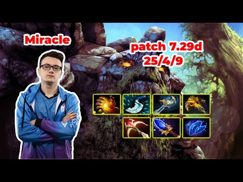 Miracle Tiny Mid - DOTA 2 7.29d - MMR rank - Dota2 Gameplay [Learn To PRO dota2]