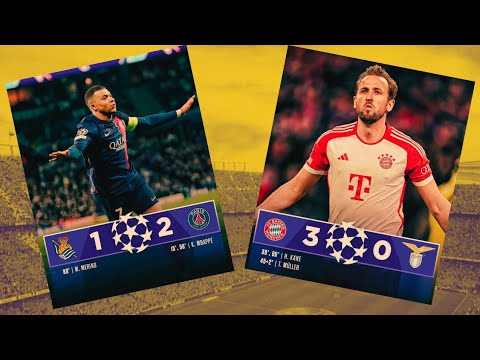 Real Sociedad vs PSG [1-2] | Bayern Munich vs Lazio [3-0] | UEFA Champions League RO16
