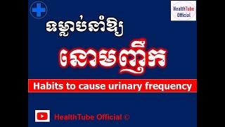 ទម្លាប់នាំឱ្យ នោមញឹក l Habits to cause urinary frequency l បញ្ហានោមញឹក ll @healthtubeofficial