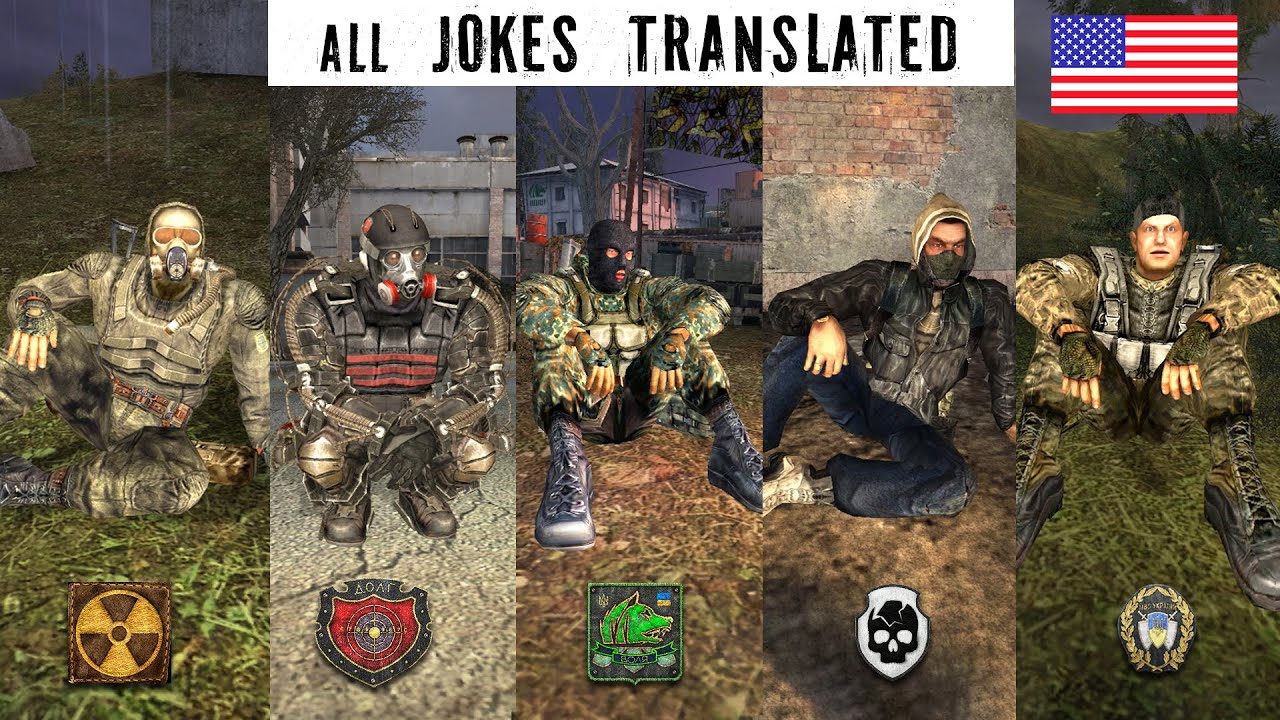 all JOKES translation - STALKER Shadow of Chernobyl