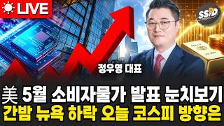 [6월 10일 굿모닝임당] 오늘 밤 美 5월 소비자물가지수 발표 눈치보기..  간밤 뉴욕증시 하락 오늘 코스…