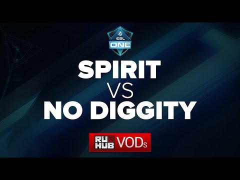 Team Spirit -vs- No Diggity, ESL One Frankfurt EU Quals, WB Round 2, game 1