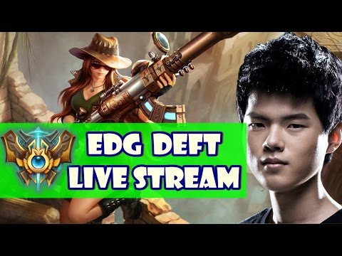 [ June 29,2016 ] EDG Deft- Caitlyn vs Lucian - Bot lane - s6 live stream