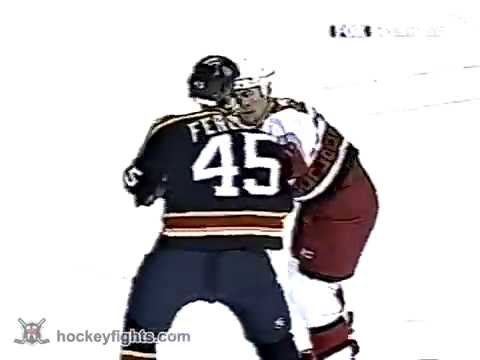 Craig Adams vs Brad Ference Dec 4, 2002