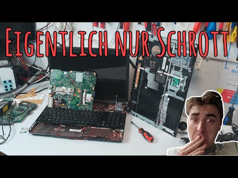 Ein Laptop in Einzelteilen. Das wird toll!