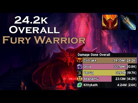 HoA +24 | 24.4k Overall DPS | Kyrian Fury Warrior